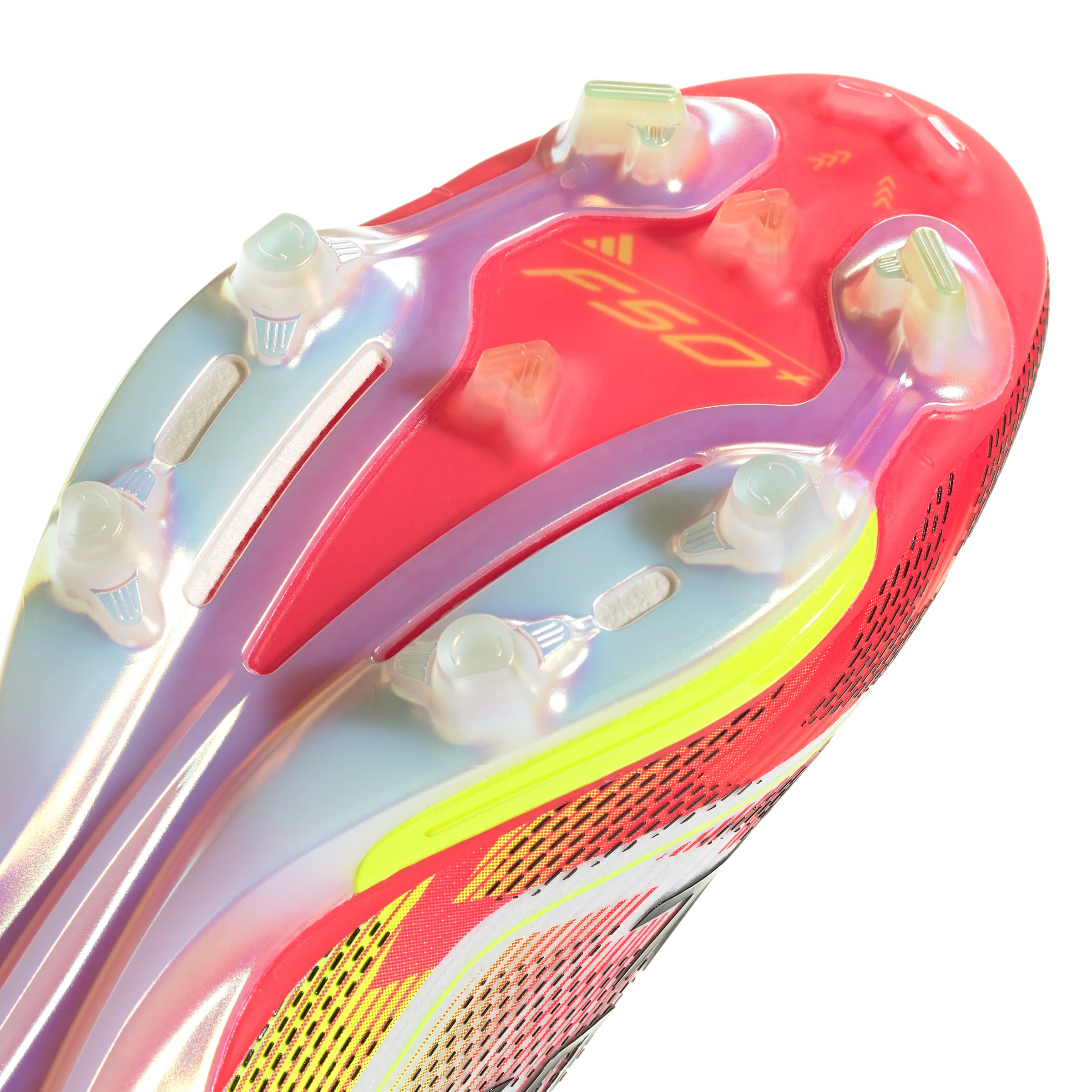 adidas F50   FG Firm Ground Soccer Cleat- Cloud White / Core Black / Solar Yellow