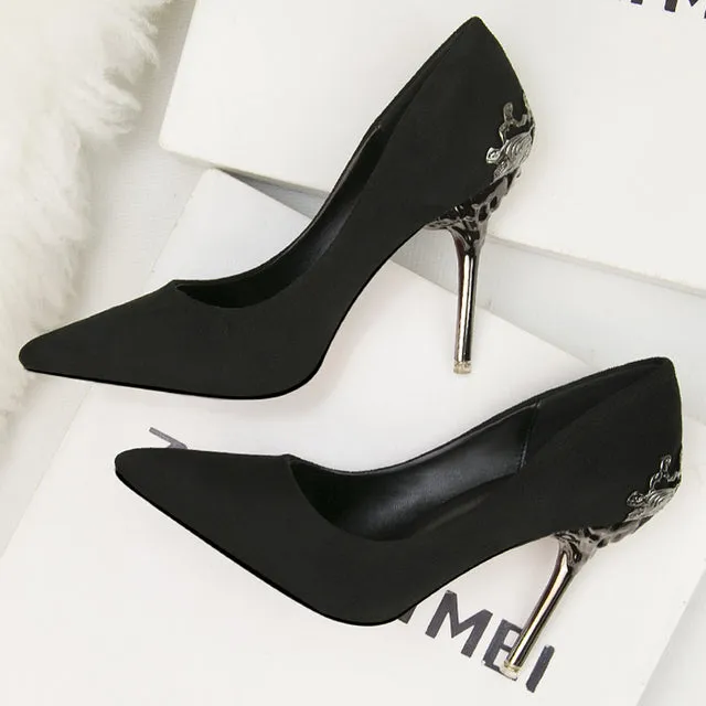 Classic Suede Office Pumps