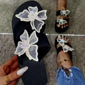 Hot flower platform slippers HPSD015